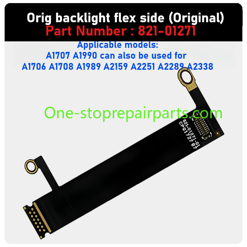 MacBook lcd display backlight flex cable For A1706 1707 A1708 1990 1989 2251 2141 2159 2337 A2338 A2485 A2780 A2991 A2442 A2779 A2918 A2992 821-00602 821-01270 821-01317 821-01228 821-02251 821-03777 821-03044 camera ribbon cable Macbook repair parts