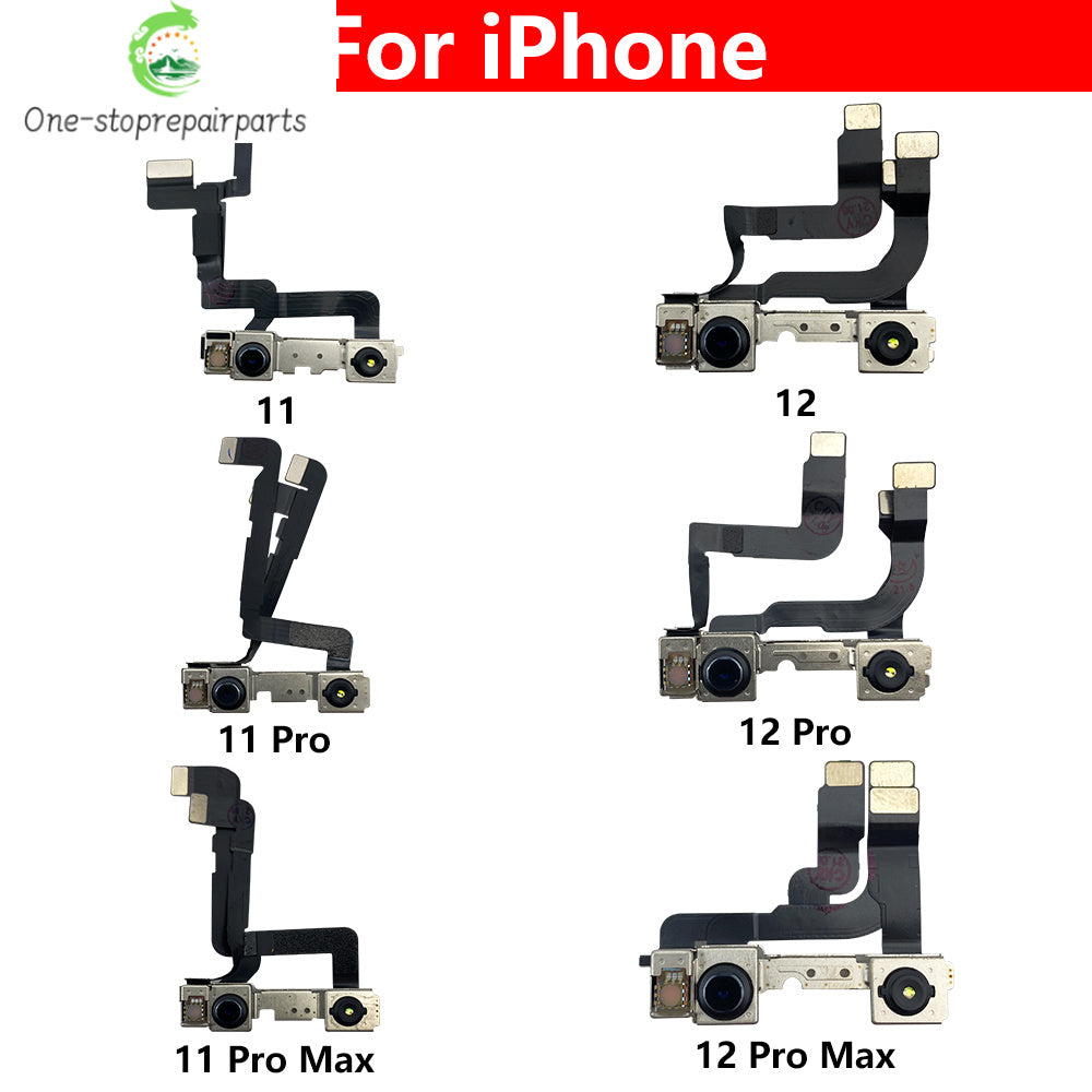 New Front Camera For iPhone 11 12 13 14 15 Pro 11Pro 12Pro 13Pro Max Mini Plus Flex Cable Facing Replacement Parts iPhone phone repair parts
