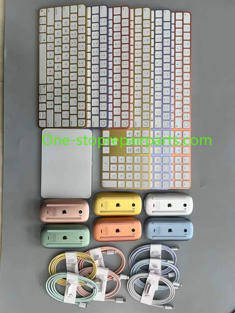 apple Magic Keyboard 3th Gen3 Magic mouse Wireless Bluetooth keyboard Touch ID & Numeric Keypad iMac CL Woven/Braided Lightning to USB-C cable