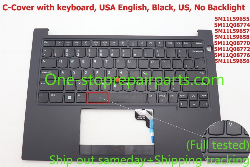 Upper case for Lenovo Thinkpad E14 Gen5 topcase palmrest keyboard 5M11L59655 5M11Q08774 5M11L59657 5M11L59795 5M11L59796 5M11L59797