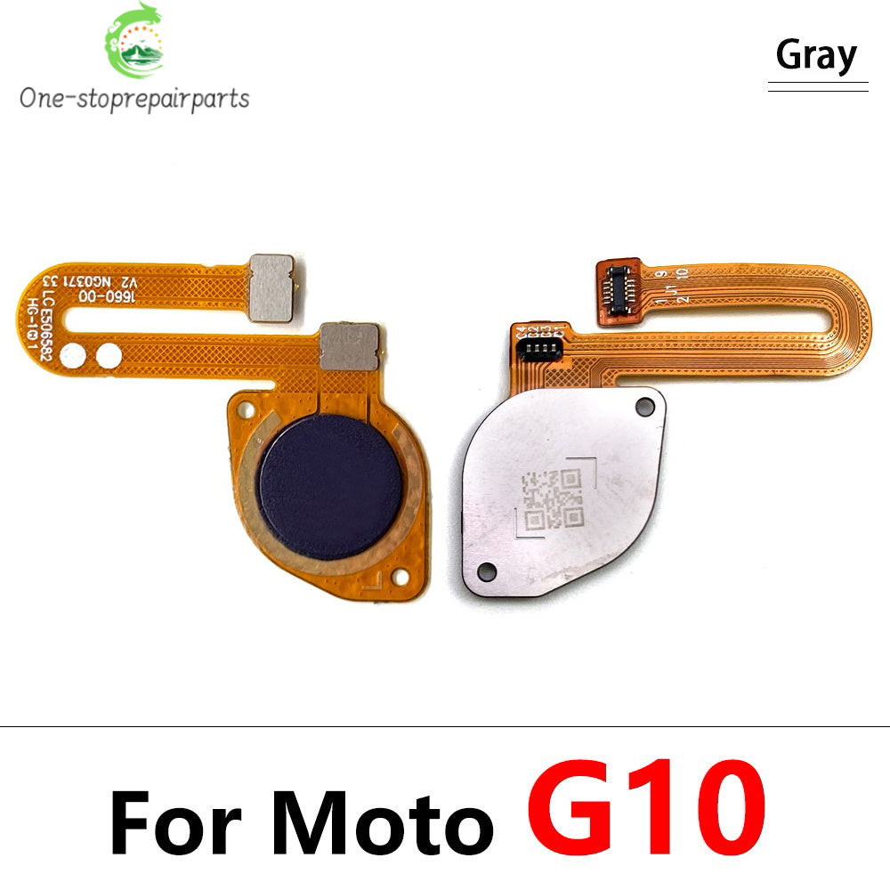 10Pcs/Lot,  Fingerprint Sensor Home Return Key Menu Button Flex Cable For Moto G10 G20 G30 G50 G60 G60s Motorola phone repair parts