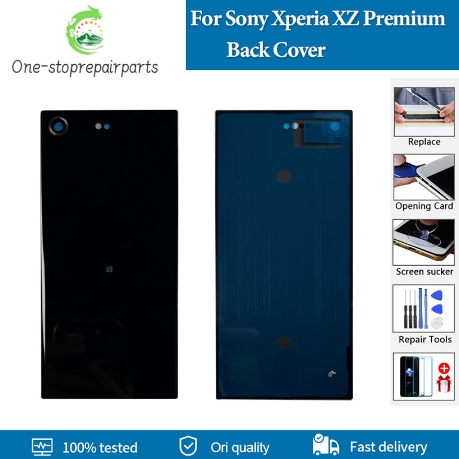 AAA+ quality Back Cover For Sony Xperia XZ Premium Back Battery Cover G8142 G8141 SO-04K SO-04J Rear Door Housing Case Replace Sony phone repair parts