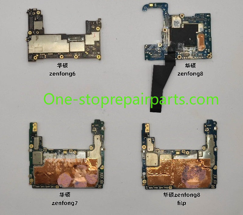 Full tested Motherboard for asus zenfong 6 zenfong 7 pro zenfong 8 filp zs670 zs590ks main system board 6G 8G 128GB 256GB
