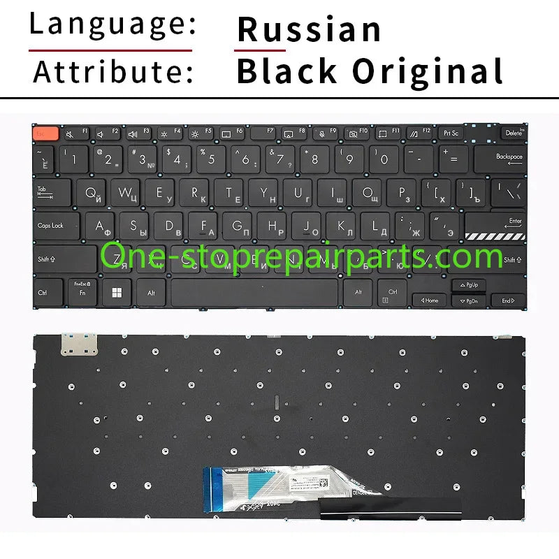 New US/RU/UK Russian Keyboard For ASUS Vivobook S14 Pro14 M3402 X3402 K3402 K3402Z K3402ZA  ASUS laptop repair parts
