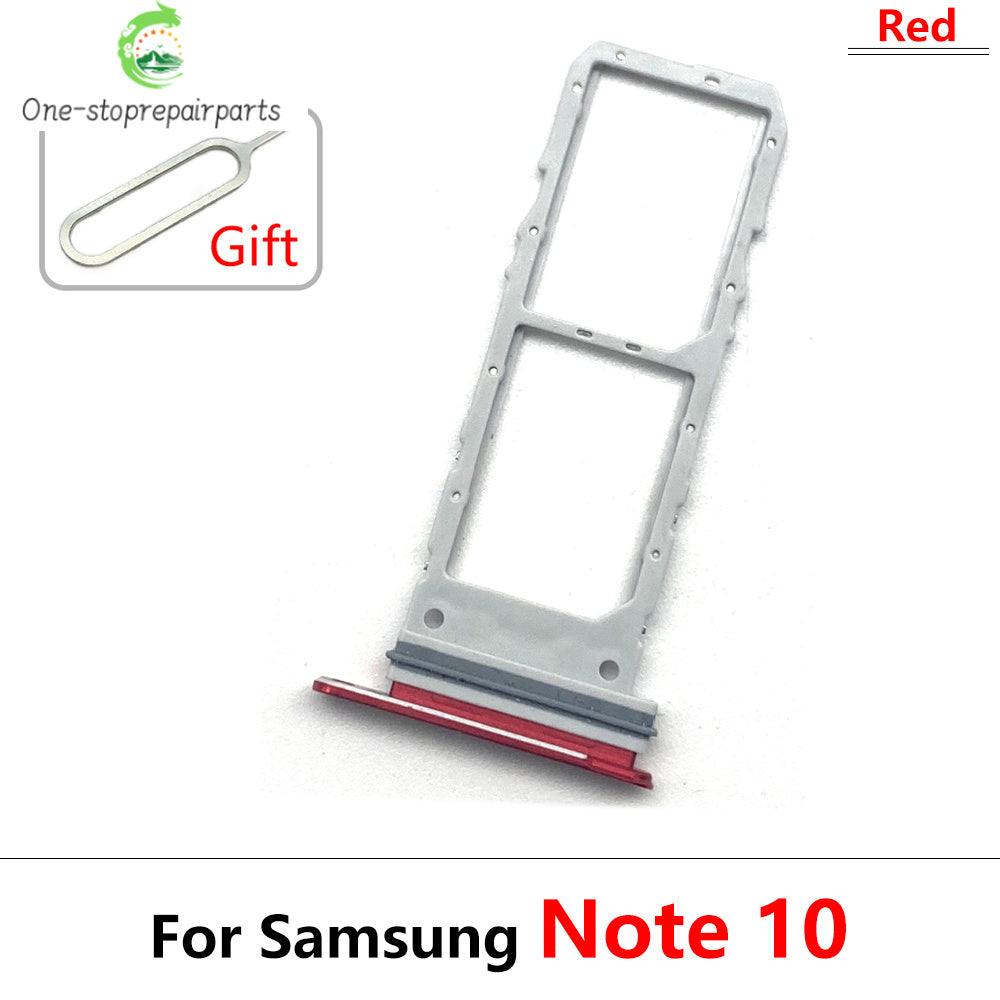 New Sim Card Tray Reader Socket Slot Holder For Samsung Note 10 Plus Lite / Note 20 Ultra Dual SIM Replacement Part Samsung phone repair parts