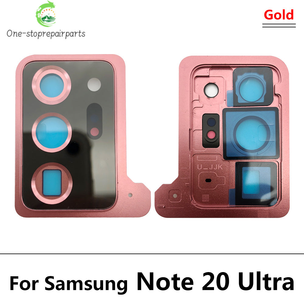 10Pcs, Back Rear Camera Glass Lens Circle Cover For Samsung Note 20 / Note 20 Ultra / Note 10 Plus / Note 10 Lite Adhensive Samsung phone repair parts
