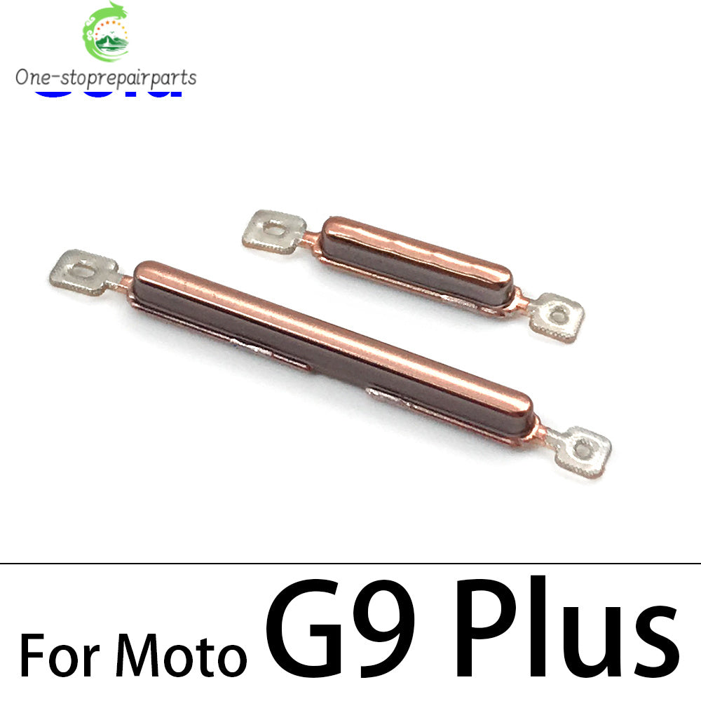 New Side Volume Button Power ON / OFF Buttton Key Set For Motorola Moto G9 G8 G7 Play Plus Power Lite Replacement Parts Motorola phone repair parts