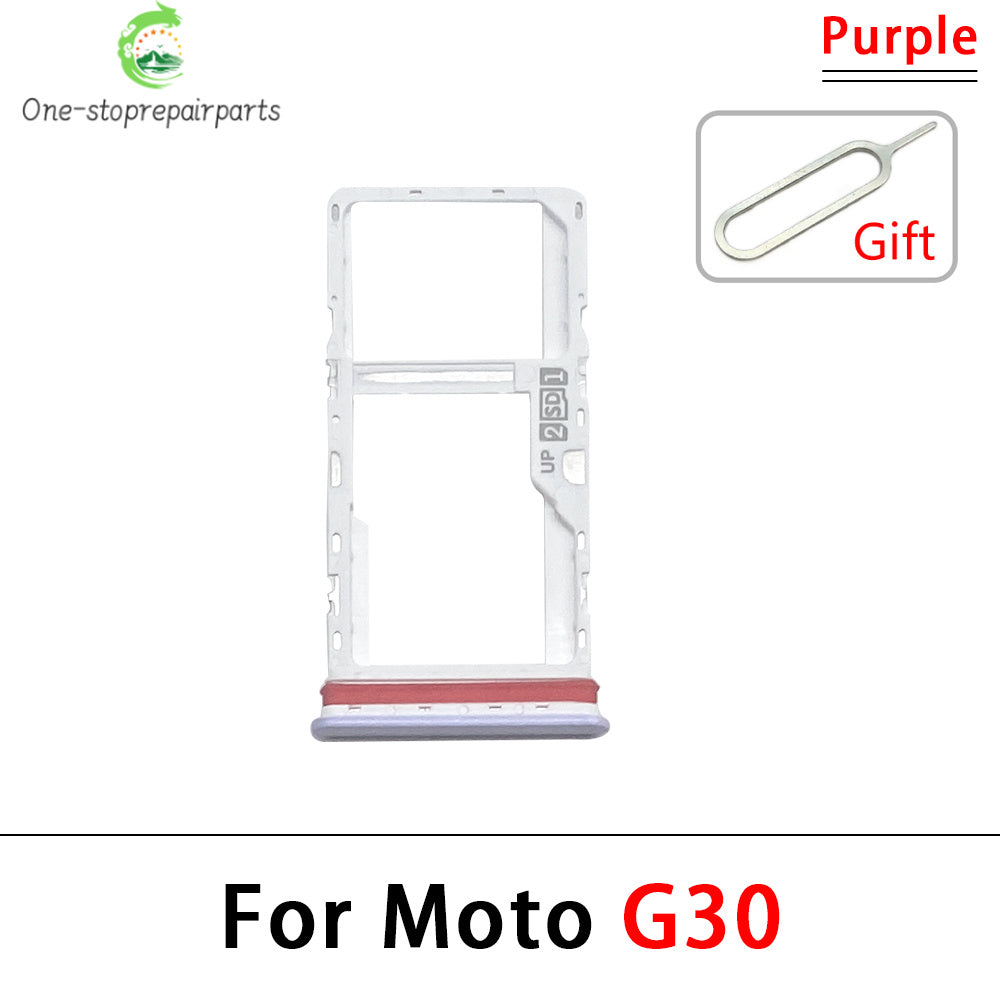 10Pcs/Lot, New For Motorola Moto G10 G20 G30 G50 G60 G60s G100 5G SIM Card Tray Slot Holder Adapter Accessories Motorola phone repair parts