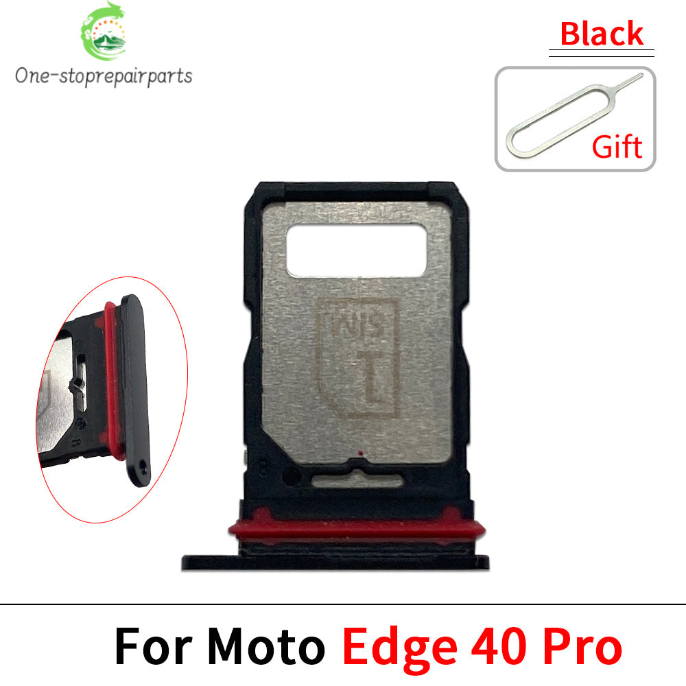 10Pcs, Micro Nano SIM Card Holder Tray Slot Holder Adapter Socket For Motorola Moto Edge 20 30 40 50 Pro Neo Fusion Lite Ultra Motorola phone repair parts