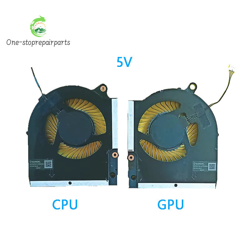 NEW ORIGINAL LAPTOP CPU GPU COOLING FAN For DELL Alienware M15 R5 M15 R6 2021 5V Dell laptop repair parts
