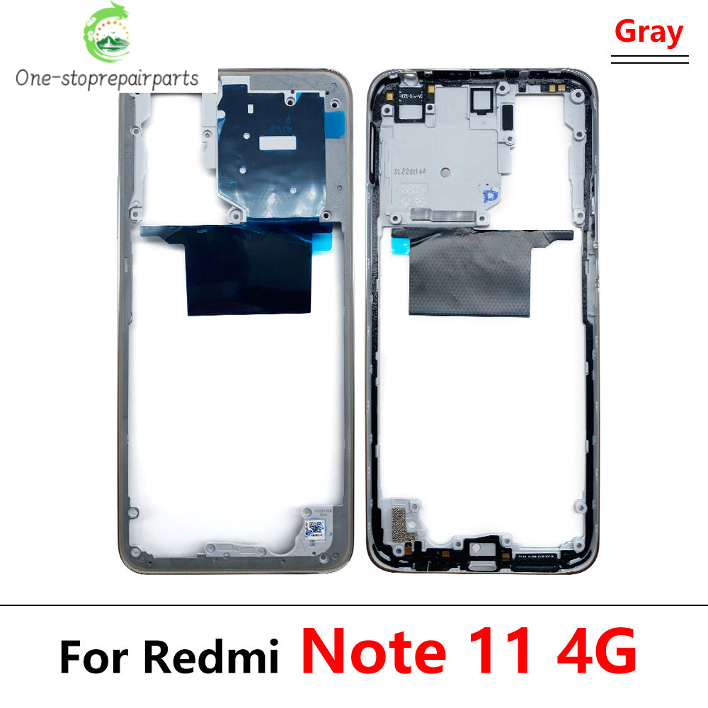 For Xiaomi Redmi Note 11 4G / Note 11s / Note 11 Pro 5G Middle Frame Bezel Middle Plate Replacement Parts Black / Blue  Xiaomi  Xiao mi phone repair parts