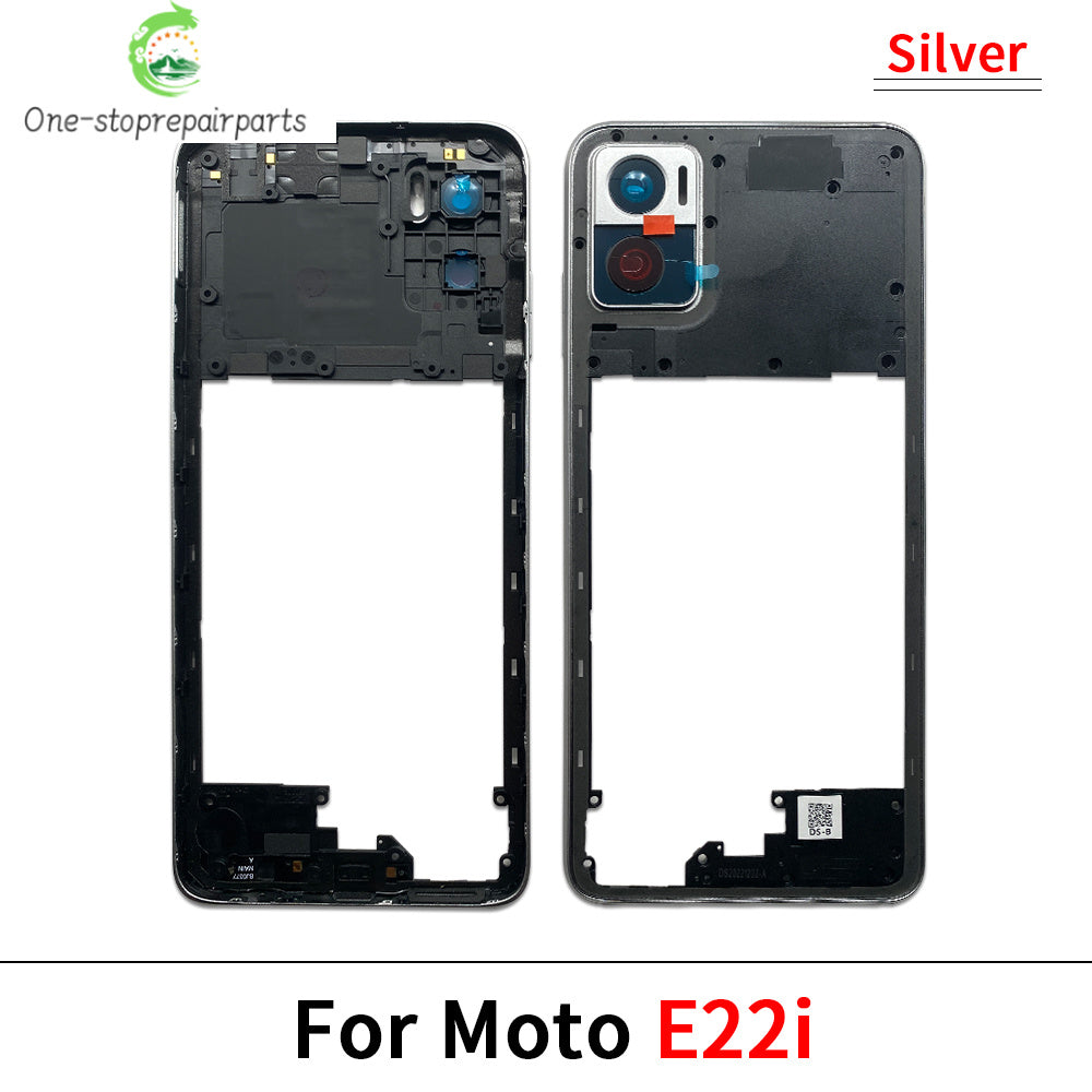 New Middle Frame Cover For Motorola For Motorola Moto E22 E32 E13 E22i Edge 20 Lite Middle Housing with Lens Frame Parts Motorola phone repair parts