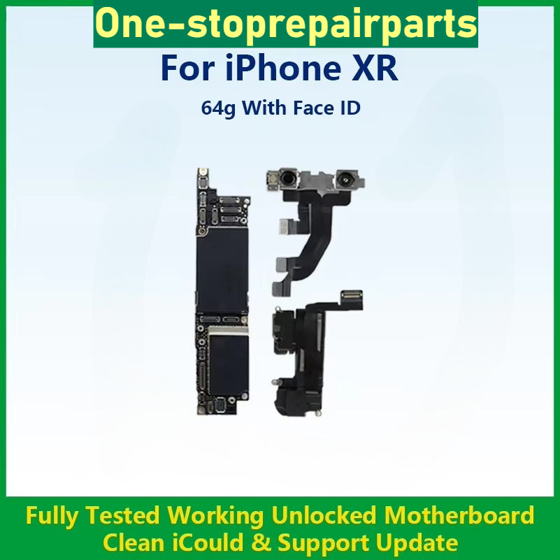 Fully Tested 100%Working Mainboard For iPhone XS Max Cleaned iCloud And Unlocked For XR Motherboard No Repair Support Update iPhone phone repair parts