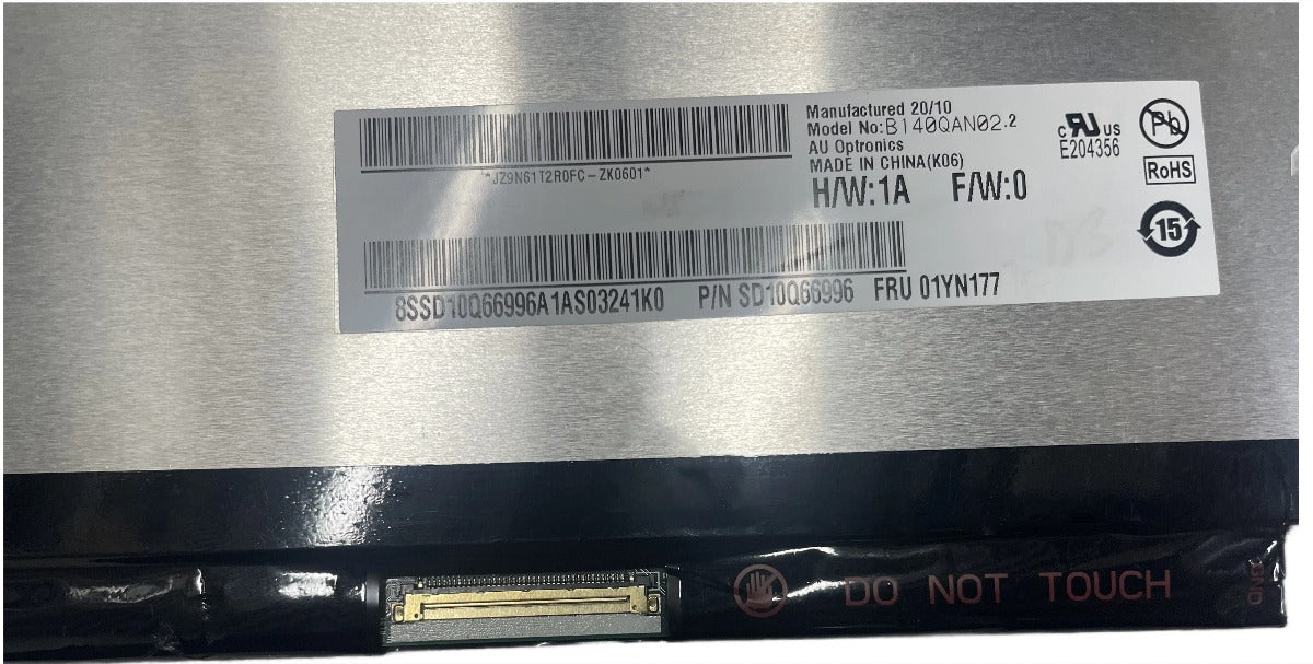 14.0 inch LCD Screen For Thinkpad T480 X1 Carbon 7th 6th 5th Gen B140QAN02.0  B140QAN02.2 B140QAN02.3 IPS 2560x1440 40pins Lenovo laptop repair parts