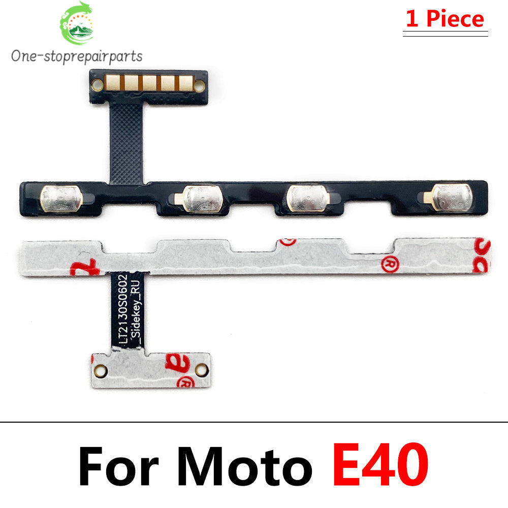 Power On Off Button Volume Side Key Flex Cable For Motorola Moto E13 E22 E32 E5 E6 E6s E7 Plus Power Play Go E20 E30 E40 Motorola phone repair parts