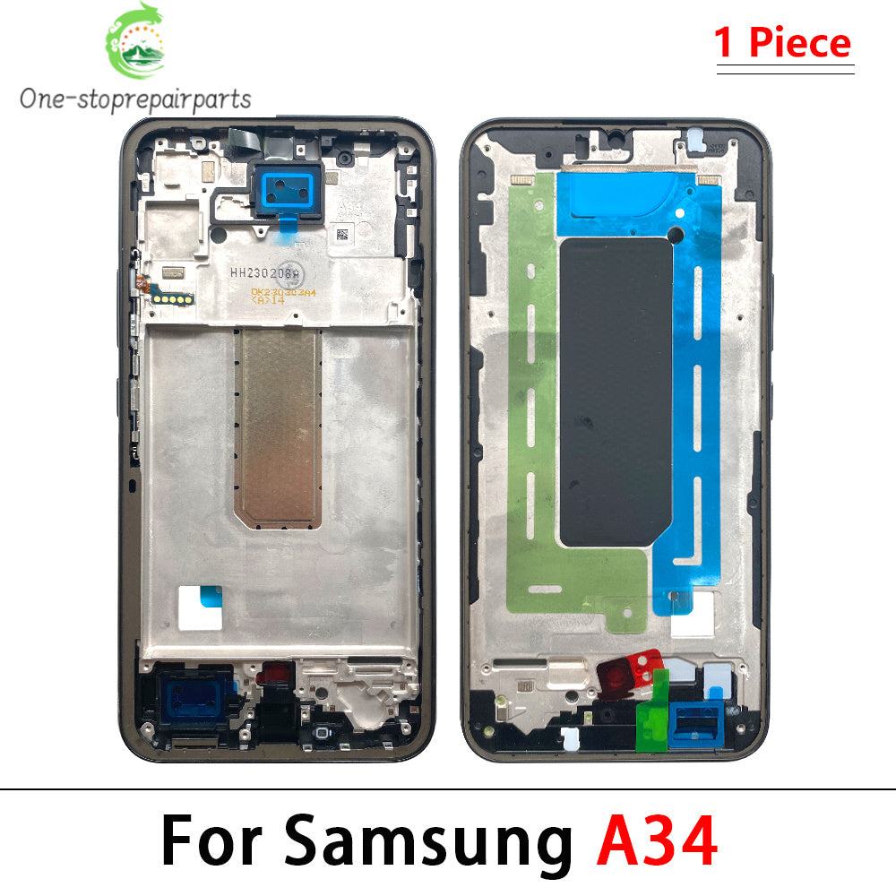 New For Samsung A13 A14 A23 A24 A34 A54 A33 A73 4G 5G Housing Middle Frame Bezel Middle Replacement Parts Middle Frame Samsung phone repair parts