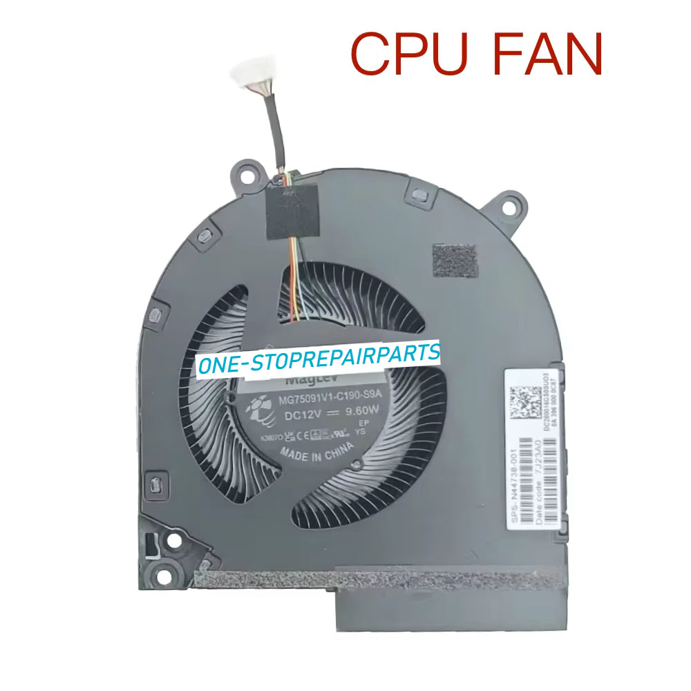 CPU GPU Cooling Fan for HP Victus Gaming Laptop 16-R TPN C169 N44738 001 Notebook PC Cooler Radiators MG75091V1 C180/C190 S9A HP laptop repair parts