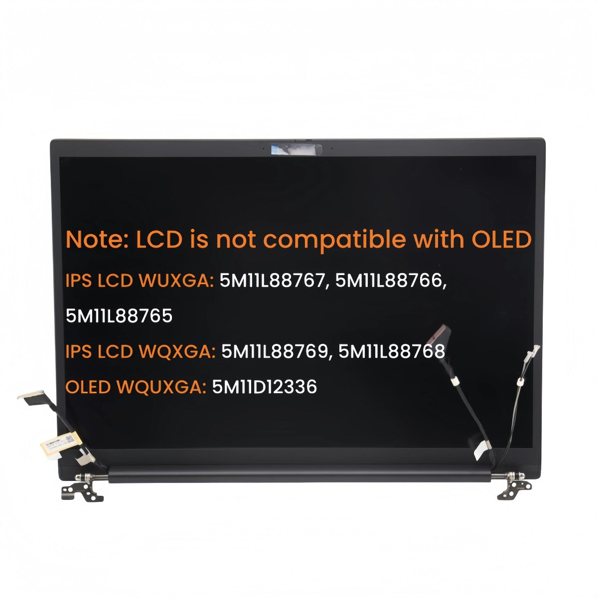 16" for Lenovo ThinkPad P1 Gen 6 Type 21FV 21FW Complete Upper Half LCD Non-Touch/OLED Touch Display Screen Assembly Replacement Lenovo laptop repair parts