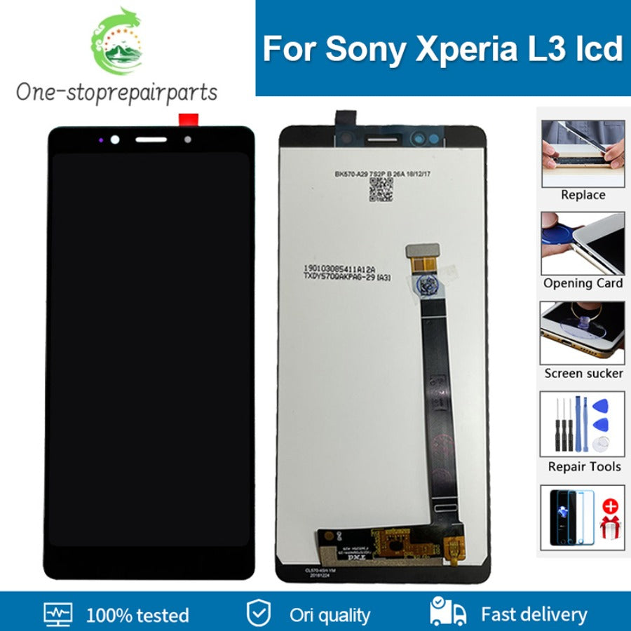 5.7" Original lcd For Sony Xperia L3 LCD Display WithFrame Touch Screen Digitizer For Sony L3312 I4312 I4332 I3322 LCD Sony phone repair parts