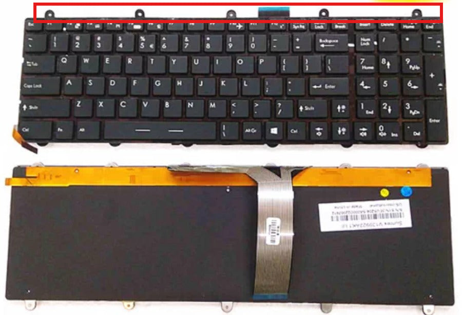 Laptop keyboard For MSI GE60 GE70 GX60 GX70 GT60 GT70 GT780 GT783 MS-1762 MS-16GA 16GC 1757 1763 English keyboards No backlit  MSI laptop repair parts