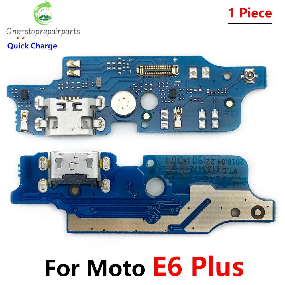 10Pcs，USB Charger Charging Dock Port Connector Flex Cable For Moto E5 E6 E6i E6s E7i E7 Plus Power Play E20 E30 E13 E14 E22 E32 Motorola phone repair parts