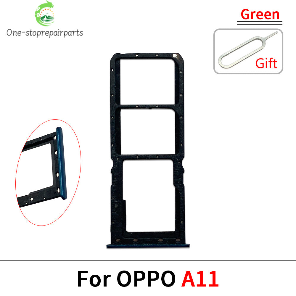 New For OPPO A11 A12 A15 A16 A16s Micro Nano SIM Card Holder Tray Slot Holder Adapter Socket OPPO phone repair parts