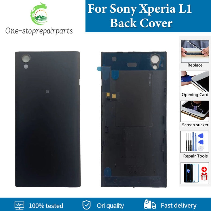 AAA+ quality Back Cover Housing For Sony Xperia L1 G3312 G3311 G3313 Battery Back Door Case Rear Cover Replacement Parts Sony phone repair parts