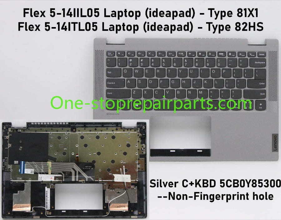Cover case for For Lenovo ideapad Flex 5-14IIL05 5CB0Y85294 5CB0Y85291 5CB0Y85290 5CB0Y85295 Lcd back housing bezel frame upper tpcase palmrest bottom lower cover hinge Lenovo Laptop repair parts