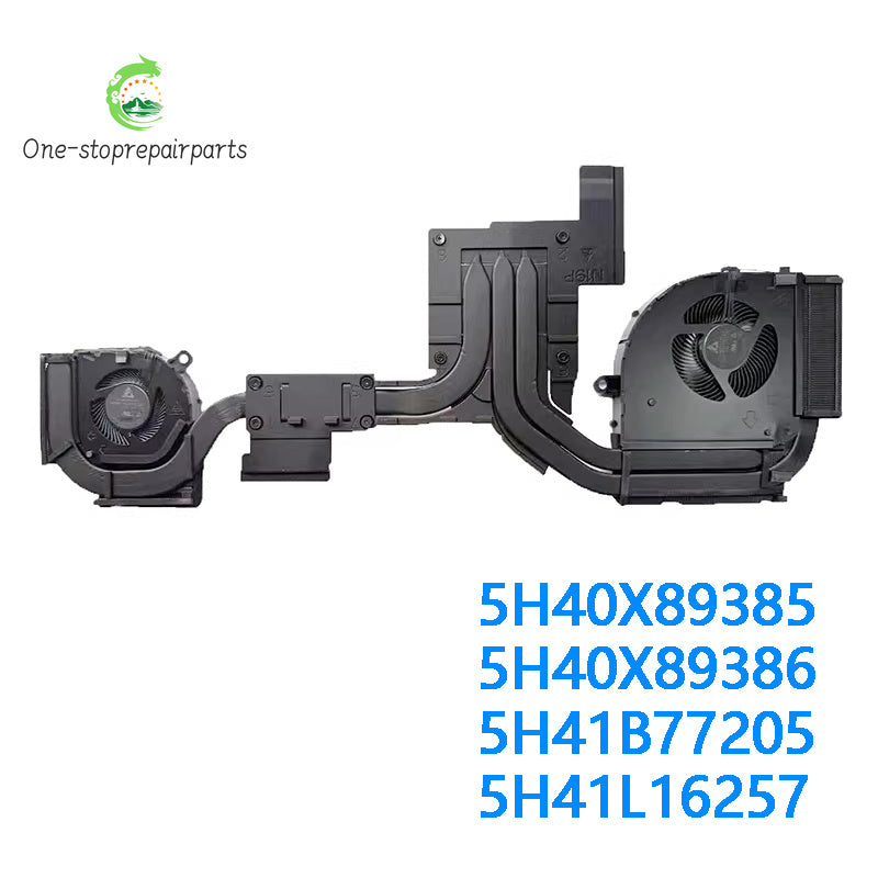 NEW Original LAPTOP CPU GPU Cooling Fan With Heatsink For Lenovo ThinkPad P17 Gen1/2 5H40X89385 5H40X89386 5H41B77205 5H41L1625  Lenovo laptop repair parts