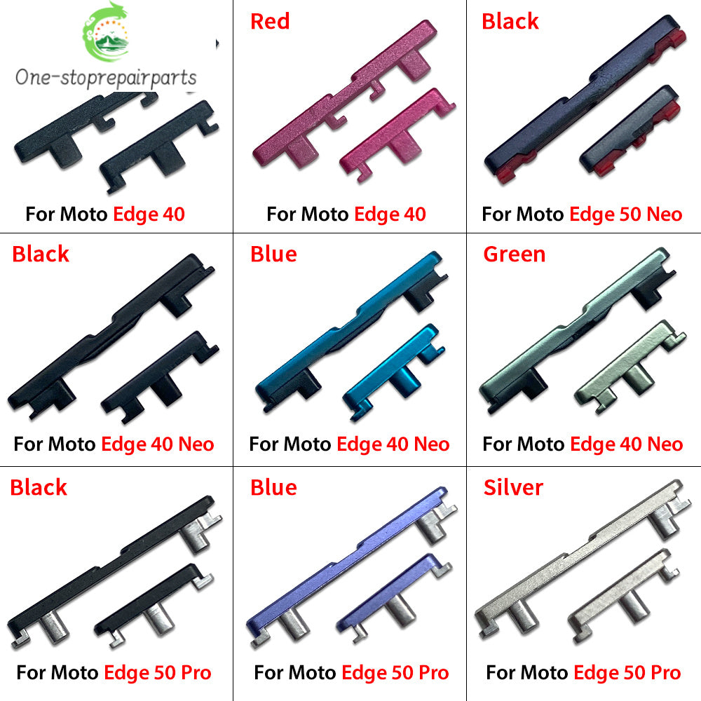 Power Volume Side Button Key External Plastic Button For Motorola Moto Edge 40 50 Neo Pro Fusion Motorola phone repair parts