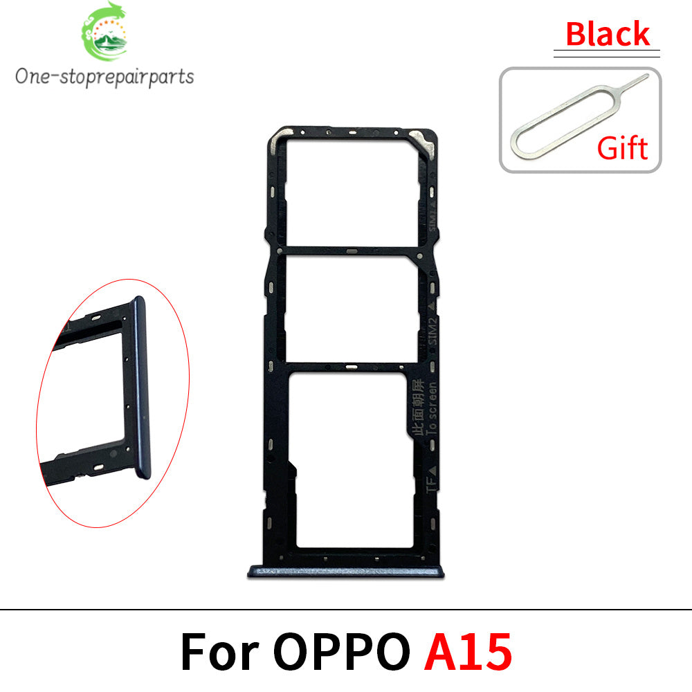 New For OPPO A11 A12 A15 A16 A16s Micro Nano SIM Card Holder Tray Slot Holder Adapter Socket OPPO phone repair parts