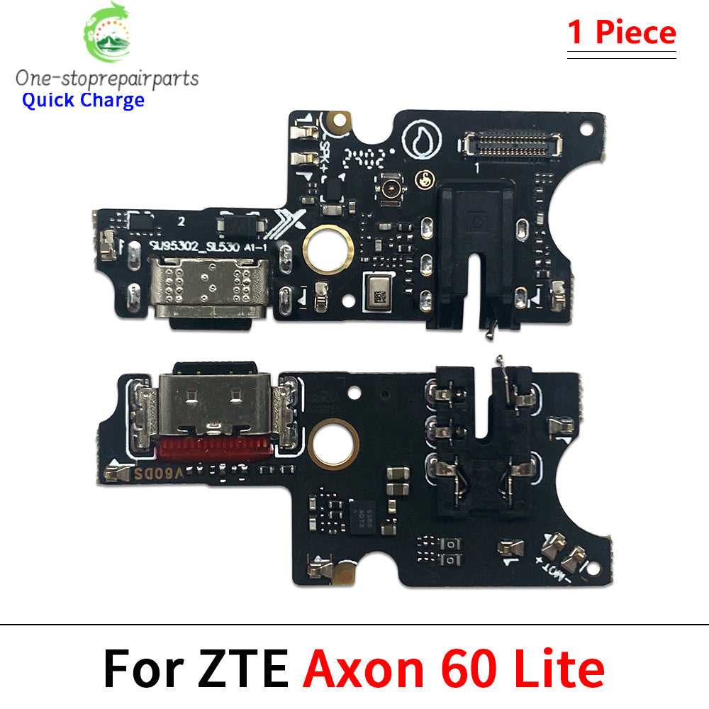 USB Charger Charging Dock Port Connector Flex Cable For ZTE V10 V30 V40 V50 V40s V41 V60 Vita Smart Design Axon 40 50 60 Lite ZTE phone repair parts