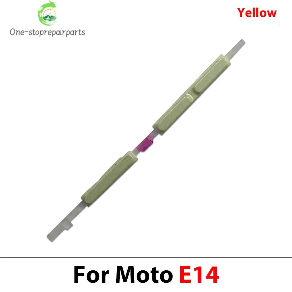 New For Motorola Moto E13 E14 E20 E30 E40 E22 E32 Side Power Key + Volume Button Replacement Parts Motorola phone repair parts