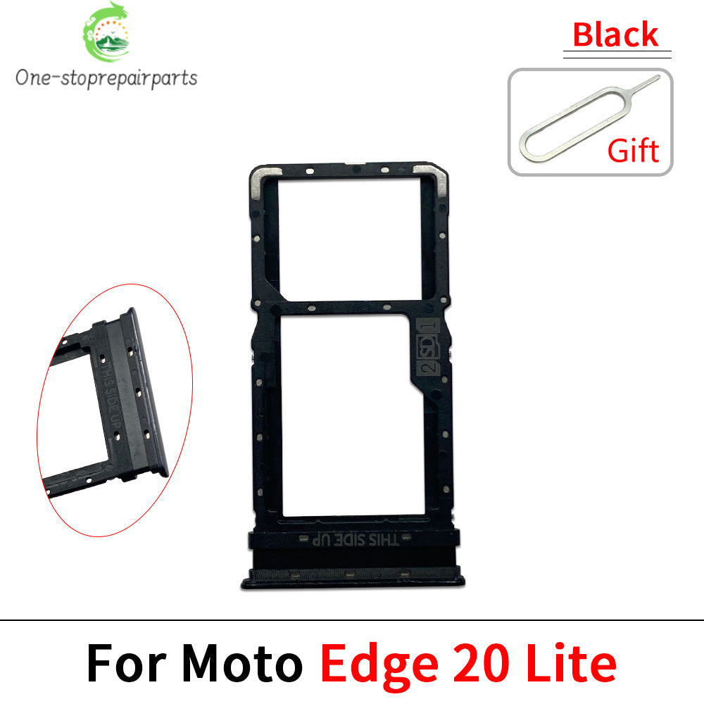 10Pcs, Micro Nano SIM Card Holder Tray Slot Holder Adapter Socket For Motorola Moto Edge 20 30 40 50 Pro Neo Fusion Lite Ultra Motorola phone repair parts