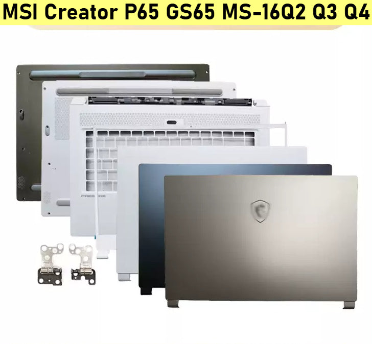 Cover case for MSI GS65 MS-16Q2 16Q4 Creator P65 LCD Back housing bezel frame top palmrest bottom A B C D cover case hinge