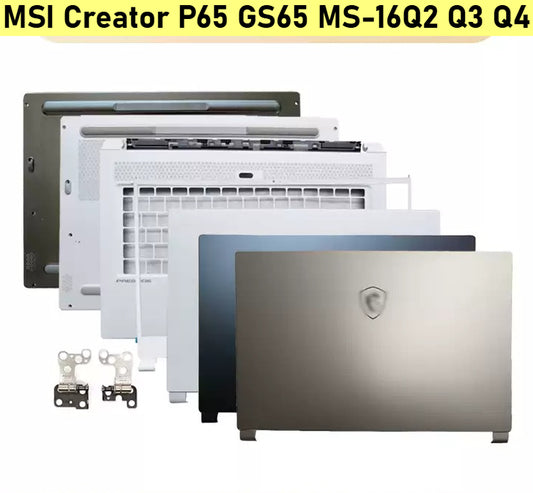 Cover case for MSI GS65 MS-16Q2 16Q4 Creator P65 LCD Back housing bezel frame top palmrest bottom A B C D cover case hinge