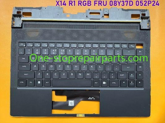 Palmrest RGB keyboard assembly for Dell Alienware X14 R1 R2 08Y37D 052P24 06N4PT 0DVDNC upper case topcase keyboard assembly Dell Laptop repair parts