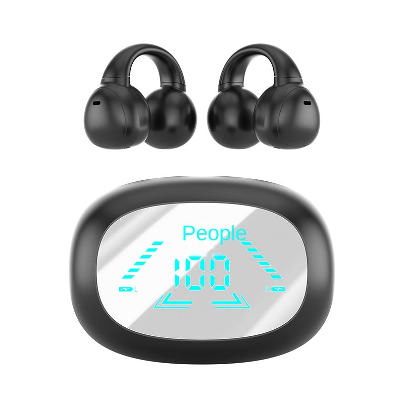 Accessories2024 New M61 Wireless Bone Conduction Bluetooth Headset Noise Reduction Ear Clip Ultra Long Battery Life