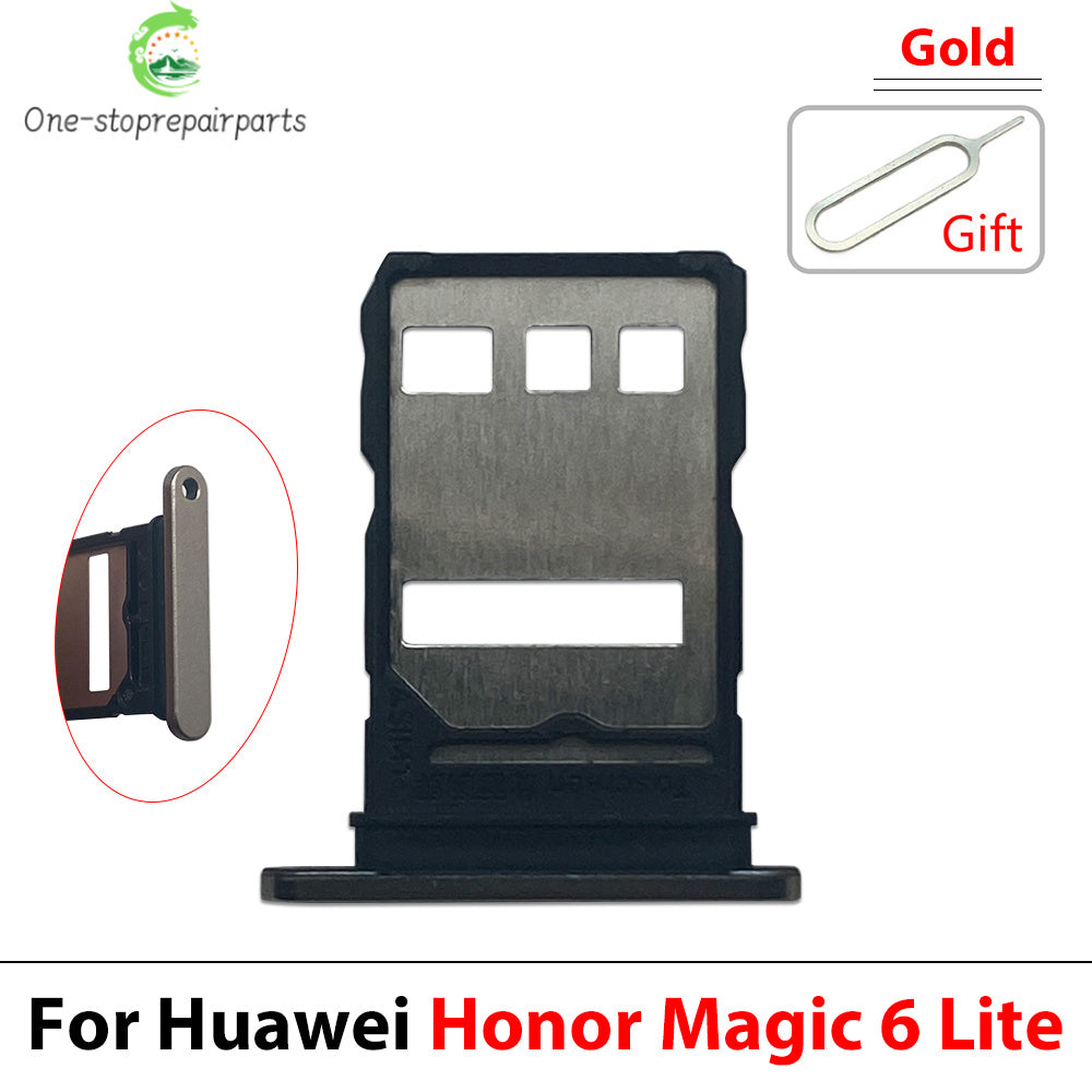 New Micro Nano SIM Card Holder Tray Slot Holder Adapter Socket For Huawei Honor Magic 4 5 6 Pro Lite 4G 5G Huawei phone repair parts