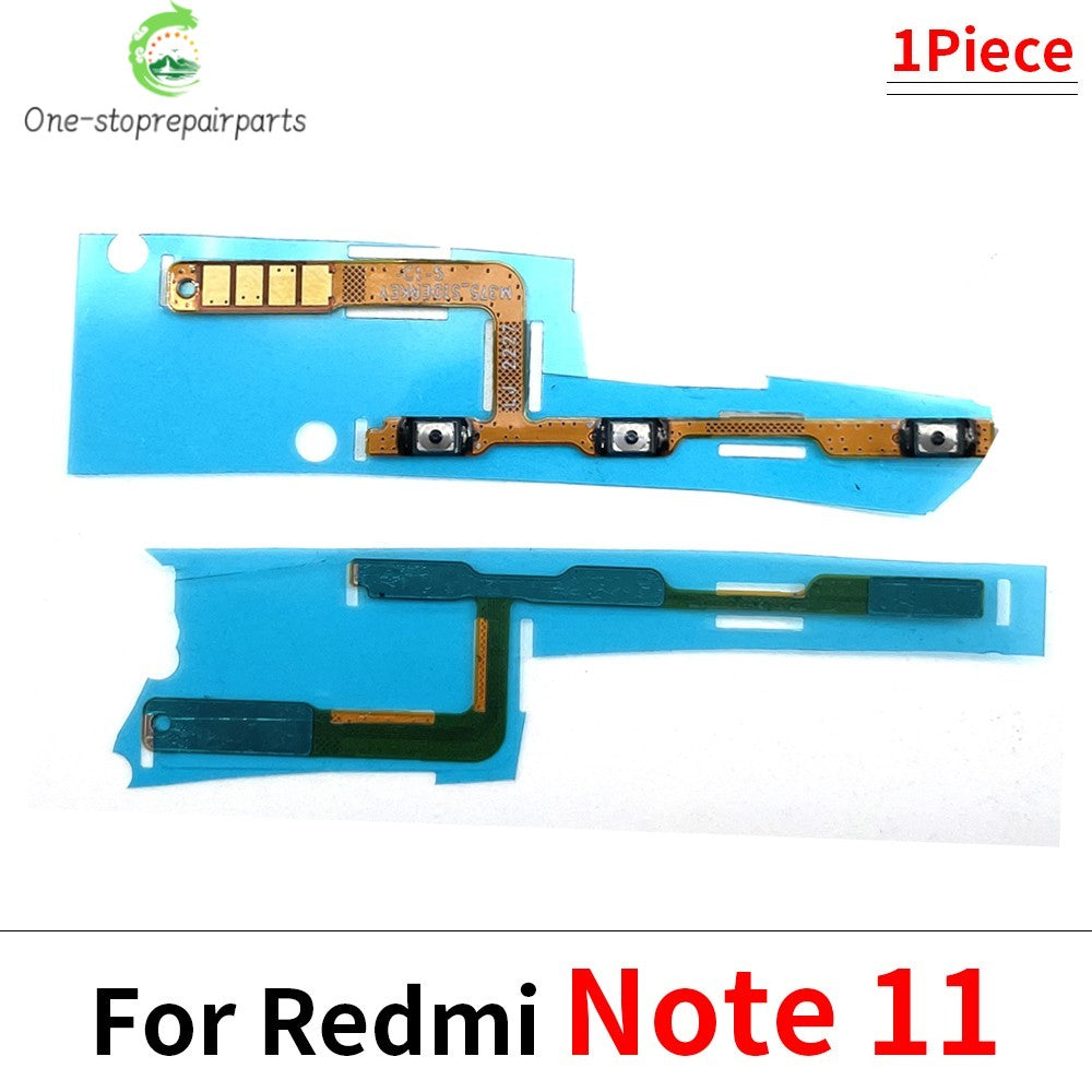 50Pcs, Volume Button Power Switch On Off Button Flex Cable For Xiaomi Redmi 7 7A 8 8A 9 9A Note 7 8 8T 9 10 10s 11 11s Pro 9s  Xiaomi  Xiao mi phone repair parts