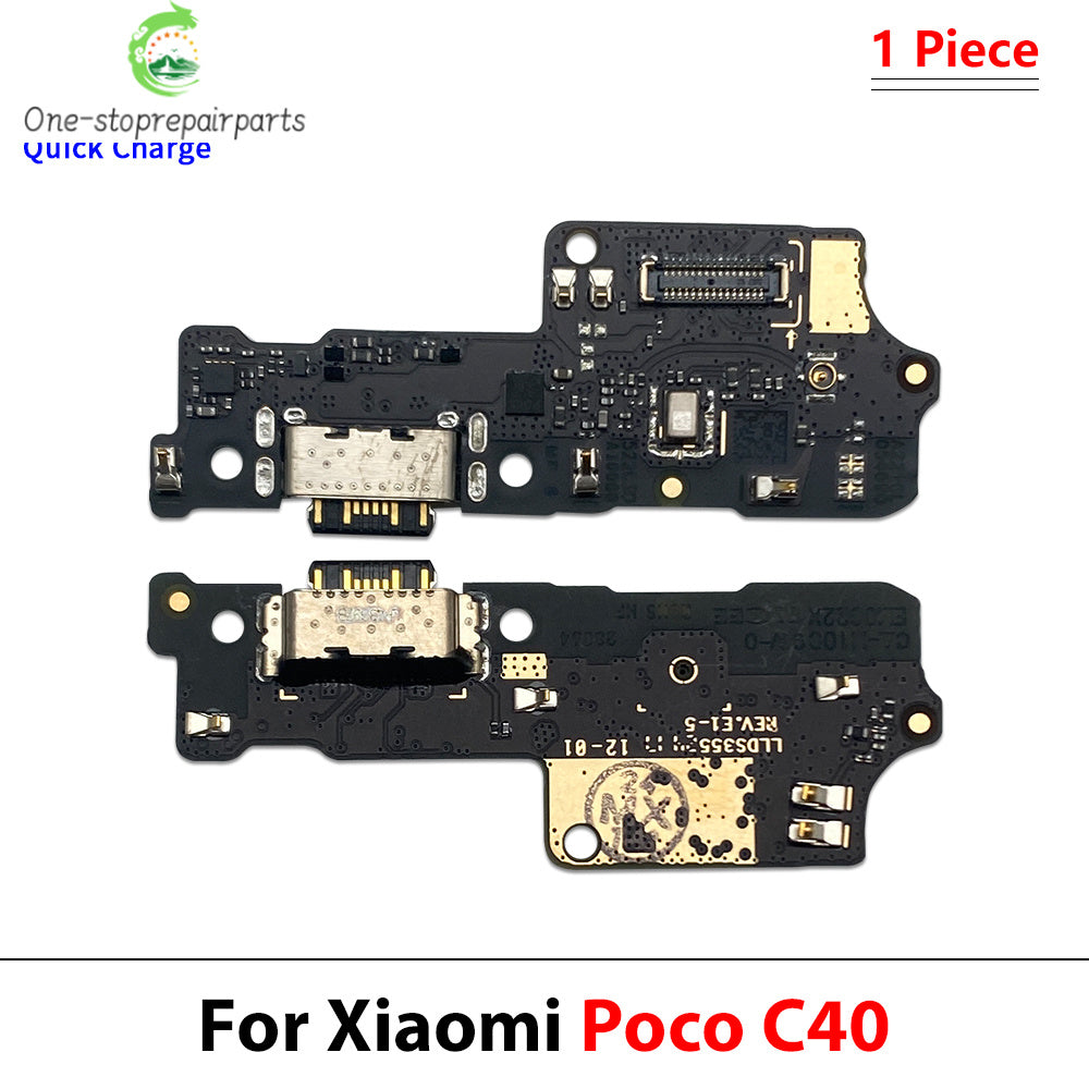 Dock Connector Micro USB Charger Charging Port Flex Cable Microphone Board For Xiaomi Poco C40 C50 C51 C61 C71 C55 C65 C75 C85  Xiaomi  Xiao mi phone repair parts
