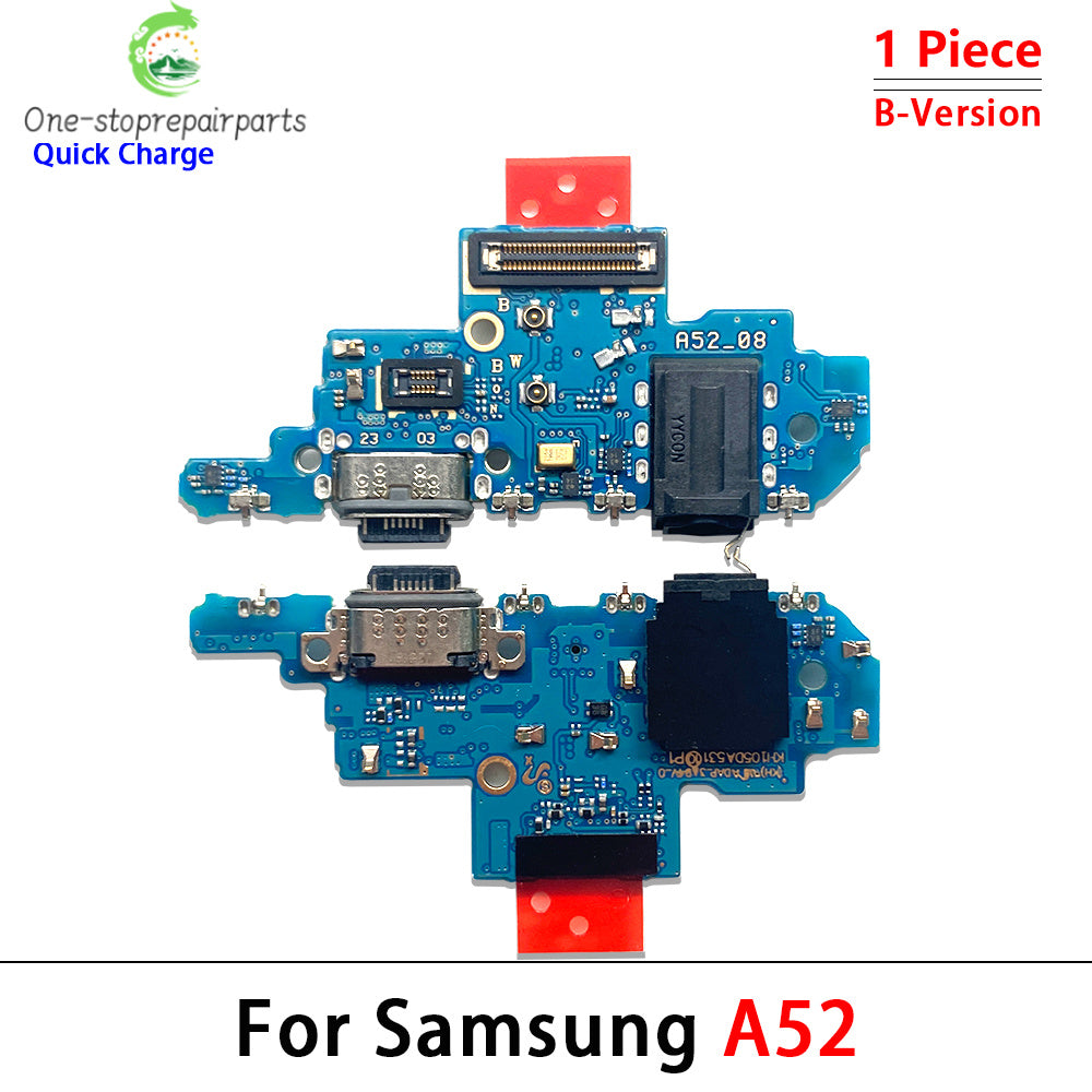 For Samsung A13 A23 A33 A53 A52 A72 A14 A24 A34 A54 4G 5G USB Charging Port Dock Charger Connector Board With Micro Flex Cable Samsung phone repair parts
