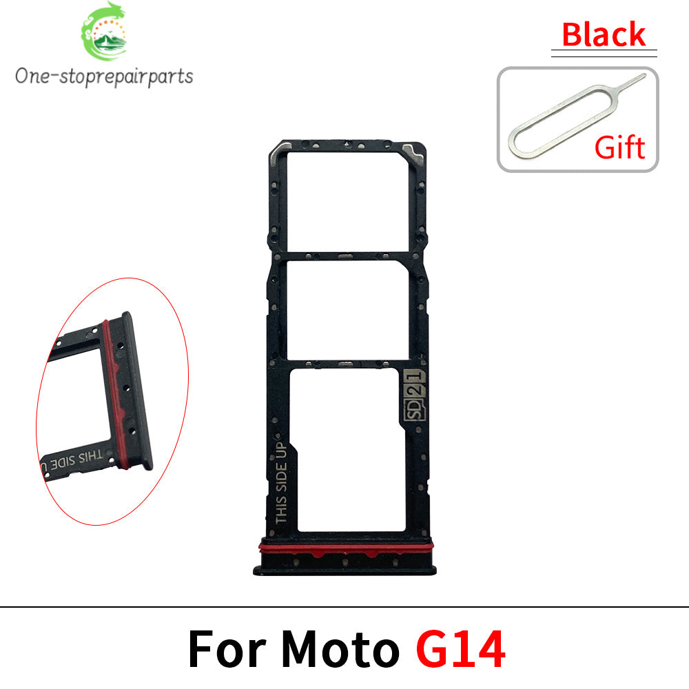 10Pcs/Lot，New For Motorola Moto G04 G04s G14 G24 G34 G54 SIM Card Tray Slot Holder Adapter Accessories Motorola phone repair parts