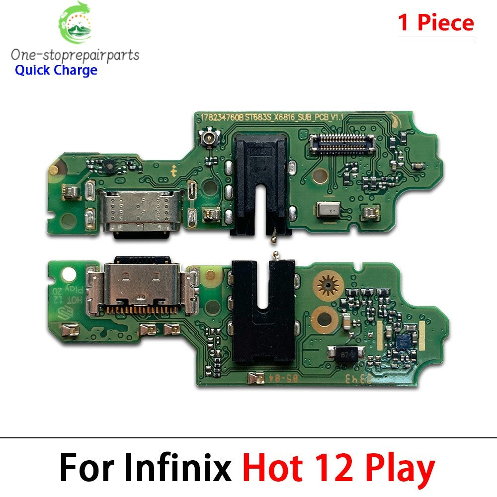 USB Charge Port Dock Connector Charging Board Flex Cable For infinix Hot 9 10 10i 10s 10T 11 11s 12 20 20i 30i 30 40 Play Pro 5G  infinix phone repair parts