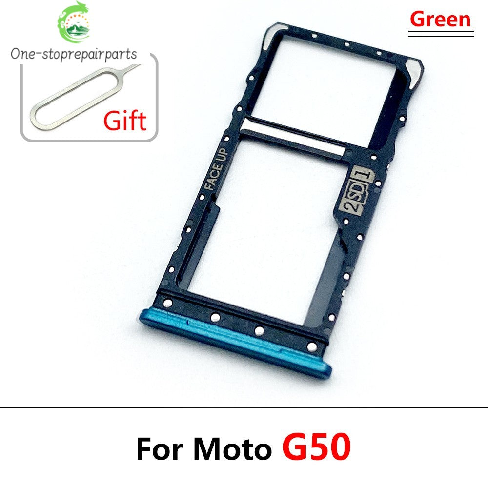New For Motorola Moto G10 G20 G30 G50 G60 G60s G100 5G SIM Card Slot SD Card Tray Holder Adapter Replacement Parts Motorola phone repair parts