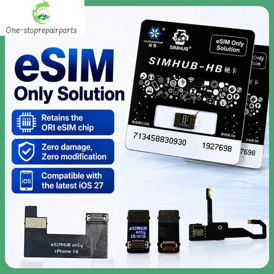 US Version eSIM Unlocking Solution for iPhone 17 Pro Max 16Plus 15Plus No CNC Machine No Physical SIM Required Support iOS 27 Professional Repair Tools