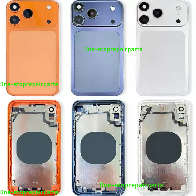 DIY Convertor Housing Back Cover Assembly Compatible For iPhone X XR XS MAX 11 11PRO 12 12PRO 13 Pro 14Pro 15Pro 15 Pro Max To 17 18 17Pro 18Pro Max Backshell Replacement Refitted Chassis Pre-Installed Modified Middle Frame iPhone phone repair parts