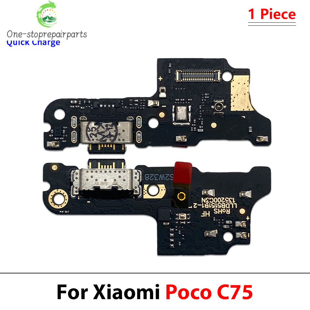 Dock Connector Micro USB Charger Charging Port Flex Cable Microphone Board For Xiaomi Poco C40 C50 C51 C61 C71 C55 C65 C75 C85  Xiaomi  Xiao mi phone repair parts