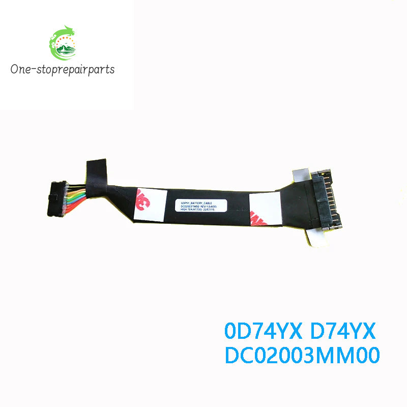 NEW ORIGINAL Battery Cable For Dell XPS15 9500 9510 9520 9530 Precision 5550 5560 5570 0D74YX D74YX DC02003MM00 Dell laptop repair parts