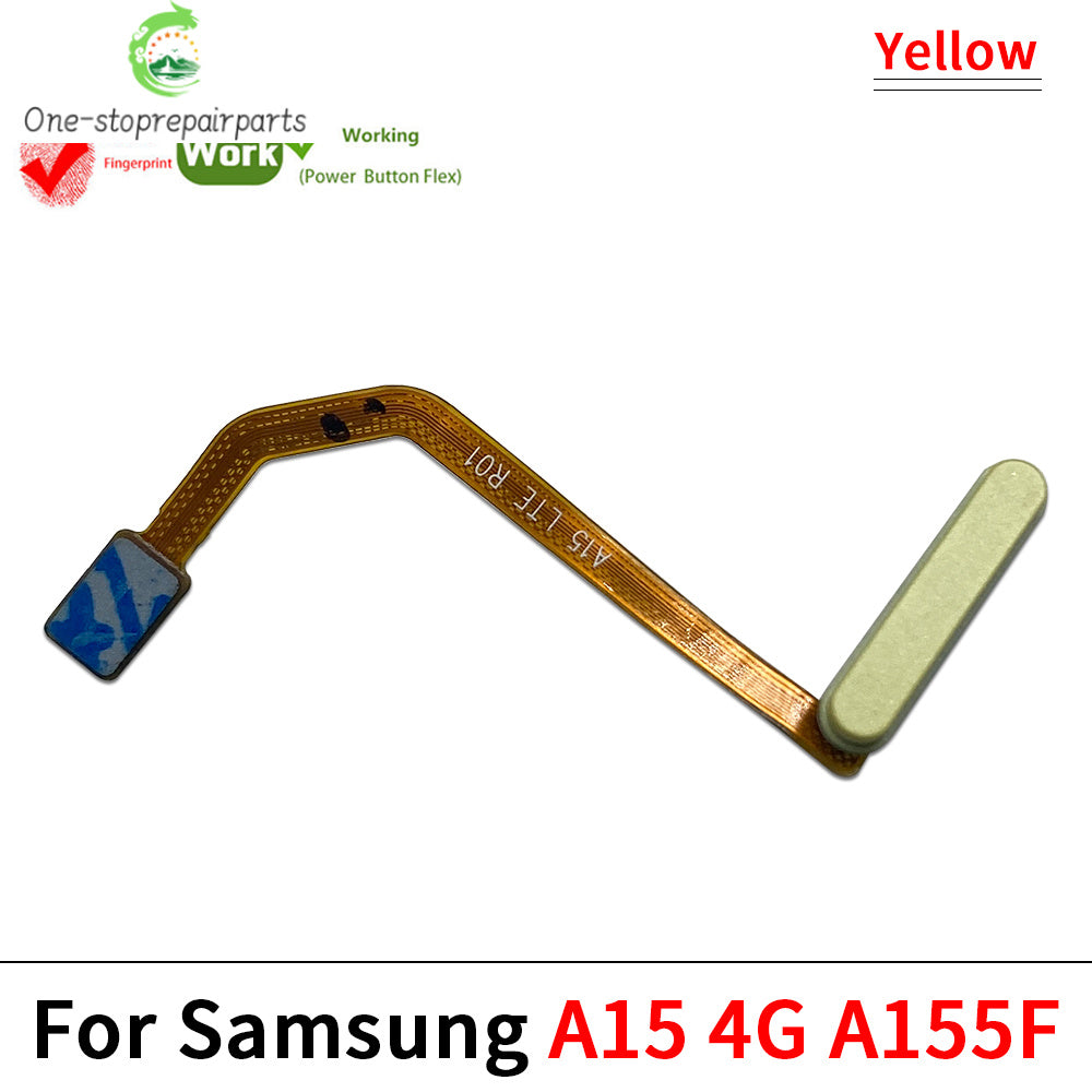New For Samsung A05s A15 A25 4G 5G Home Button FingerPrint Touch ID Sensor Flex Cable Replacement Parts Samsung phone repair parts